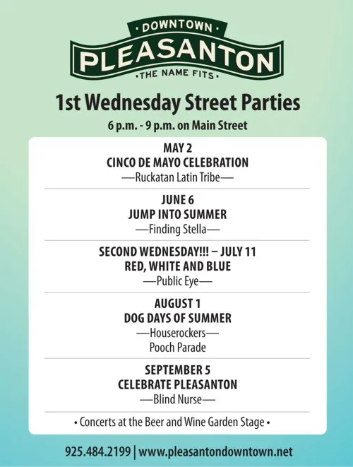 1st Wednesday Street Parties