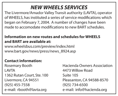 New WHEELS Services