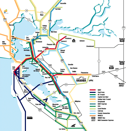 Whether You're Coming from Berkeley or Brentwood, There's a Convenient Way to Hacienda