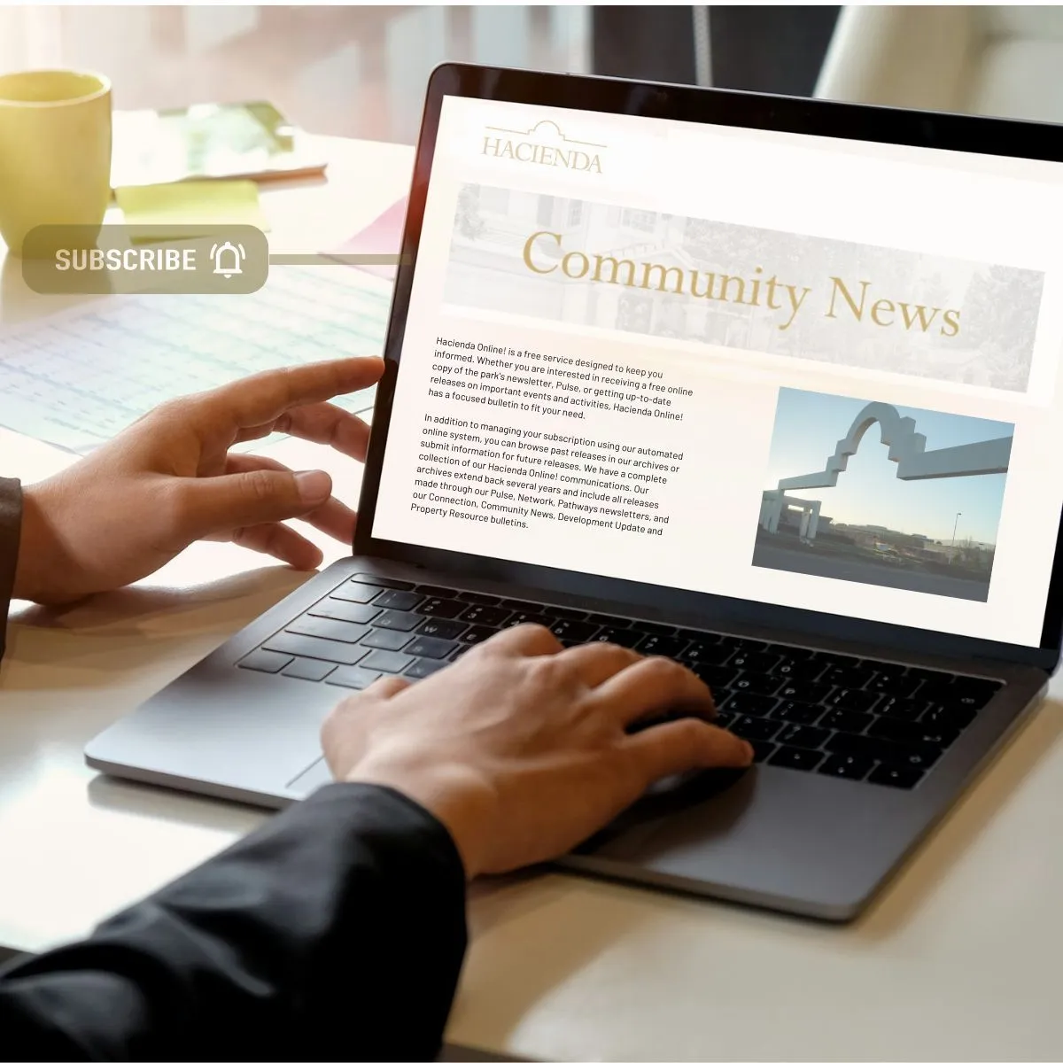 Improved Hacienda Website Keeps Users Up to Date