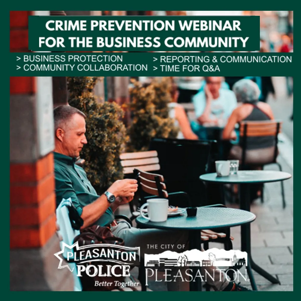 PLEASANTON POLICE CRIME PREVENTION WEBINAR
